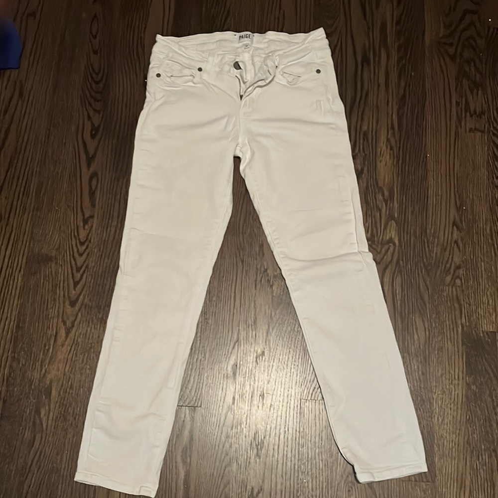 Paige denim white jeans